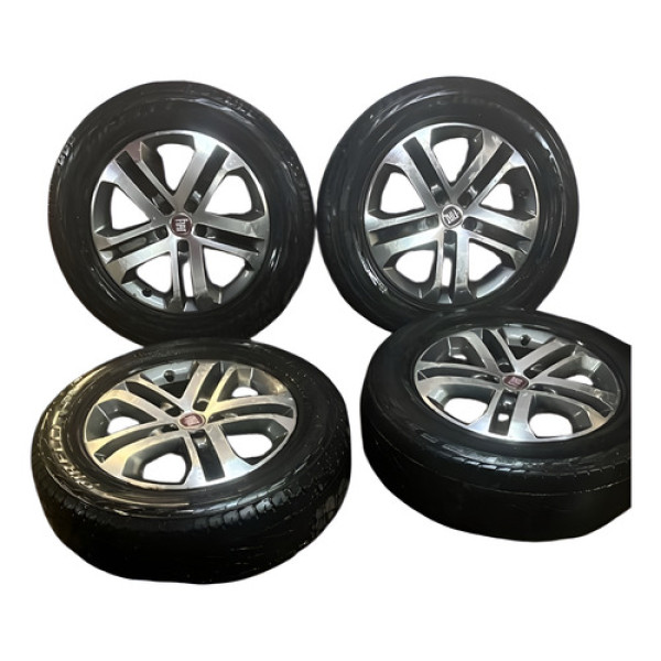 Jogo Rodas 17 C/ Pneus Fiat Toro