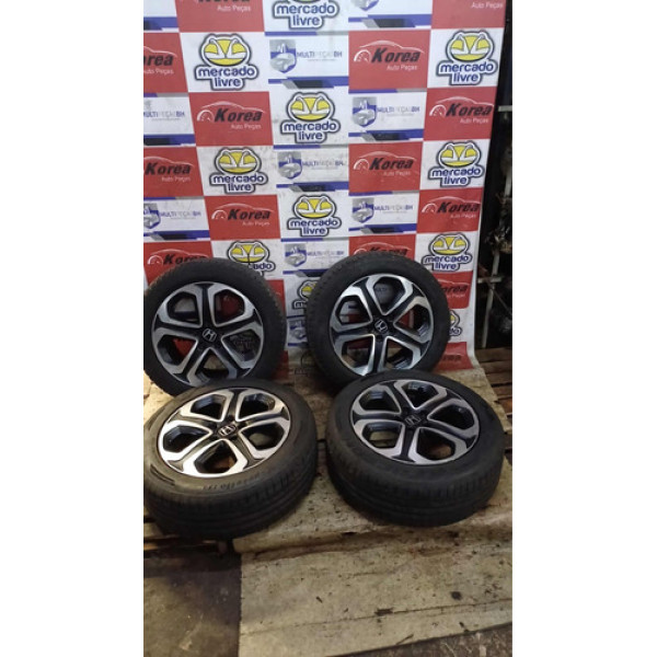 Jogo De Rodas C/ Pneus Honda Hrv 2015 / 2021