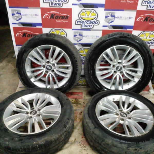 Jogo De Rodas 17 C/ Pneus Fracos Chery Tiggo 5 2019 / 2022