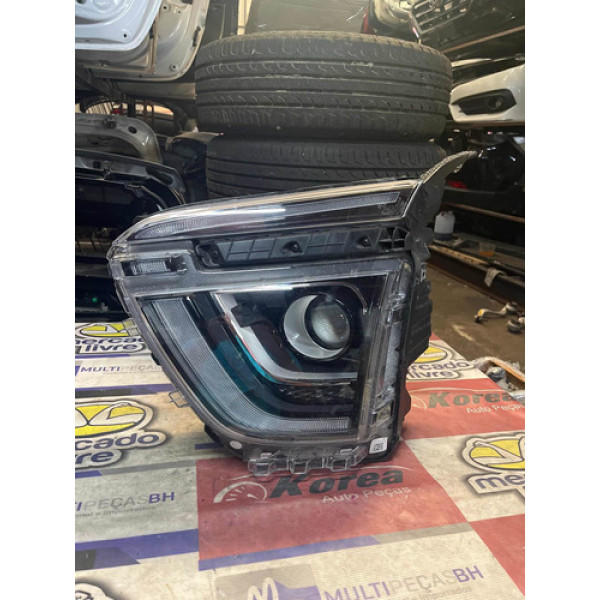 Farol Esquerdo Led (92101bxxxx) Hyundai Creta 2021 / 2022