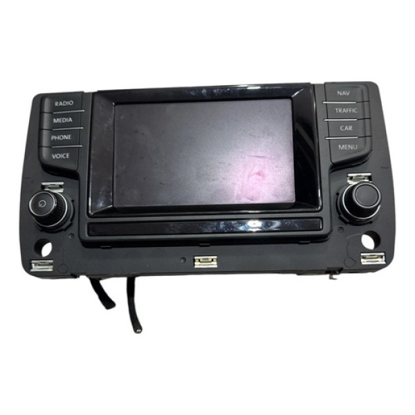 Radio Som Central Multimidia Vw Golf 5g0919605d Preto