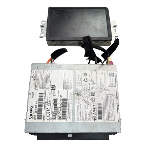 Rádio Original C/tela (31667307aa) Volvo V40 2013/2021 Preto