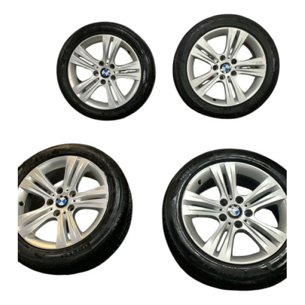 Jogo De Rodas 17 C/ Pneus Bmw 320 2013/2018 Prateado