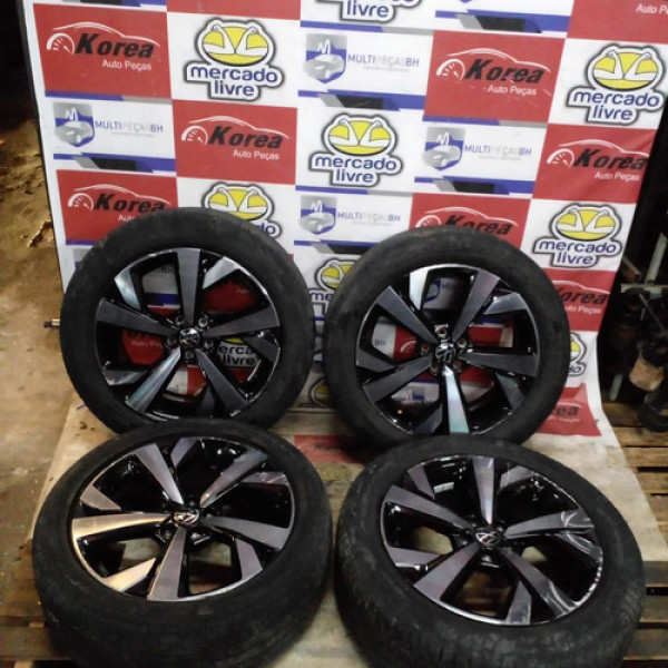 Jogo Rodas 17 C/ Pneus Volkswagem Nivus