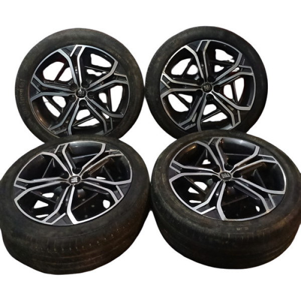 Jogo De Rodas 18 Original C/ Pneus Fiat Fastback